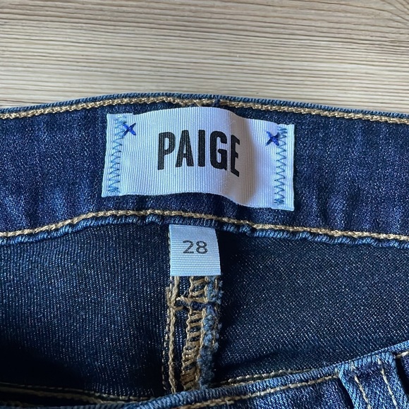PAIGE Women's Verdugo Ankle Jean Dark wash Size 28 Midrise Stretch Denim - Picture 4 of 13